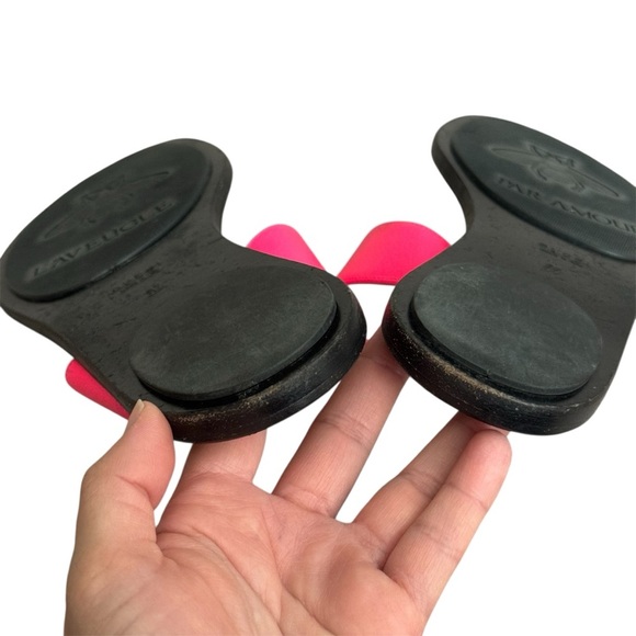 Gucci Double G Marmont Pink Leather Thong Sandals Size 7 EUR 37 - Picture 12 of 16